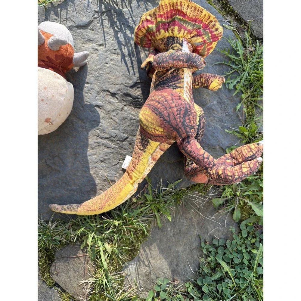 Vintage Ace Novelty JURASSIC PARK Plush DILOPHOSAURUS Spitter Dinosaur w/ Tag!